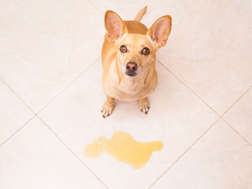 How to potty train a senior dog